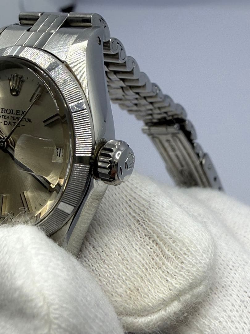 プ*ゃ様 ROLEX OYSTER PERPETUAL DATE 自動巻き時計