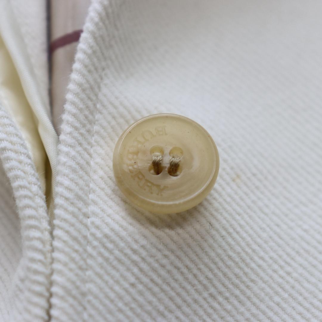 ✨BURBERRYバーバリー✨コーデュロイ　ジャケット　ノバチェック　白　４２