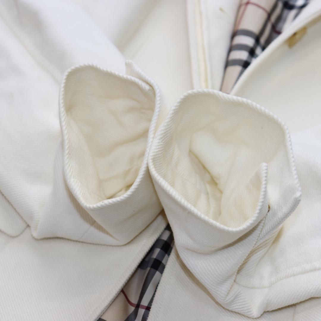 ✨BURBERRYバーバリー✨コーデュロイ　ジャケット　ノバチェック　白　４２