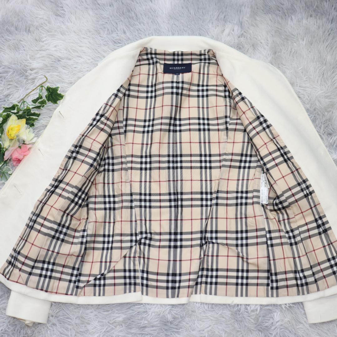 ✨BURBERRYバーバリー✨コーデュロイ　ジャケット　ノバチェック　白　４２