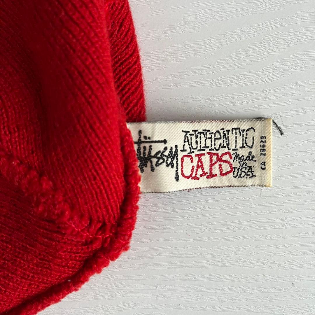 80s 90s ヴィンテージ　USA製　OLD STUSSY ニット帽　キャップ