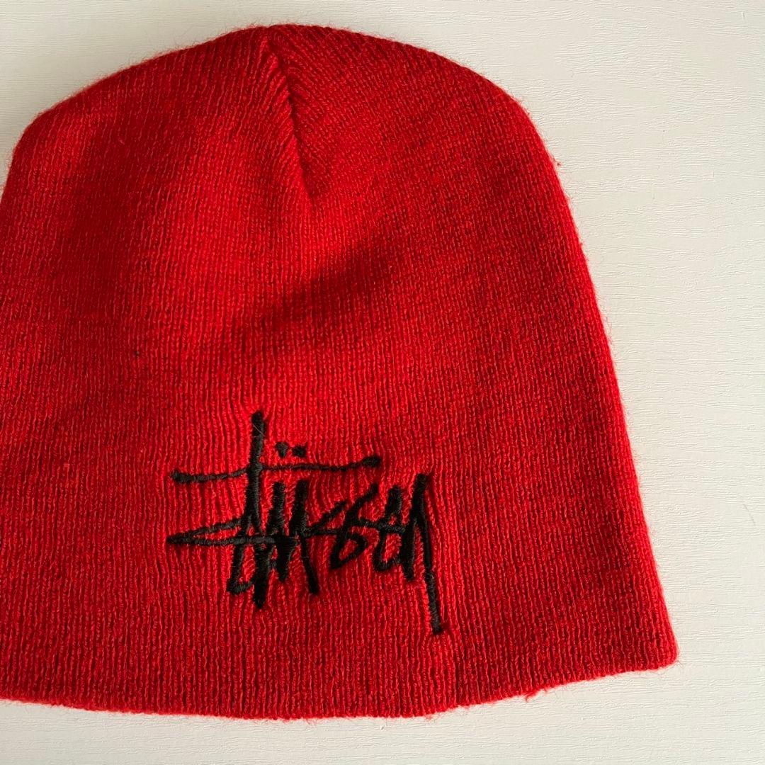 80s 90s ヴィンテージ　USA製　OLD STUSSY ニット帽　キャップ