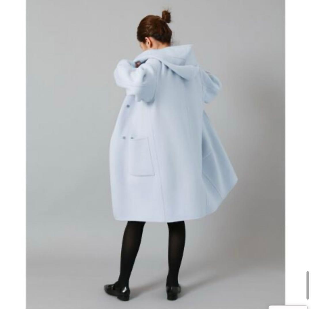 IÉNA スーパー160ダブルフェイスフードコート ブルー