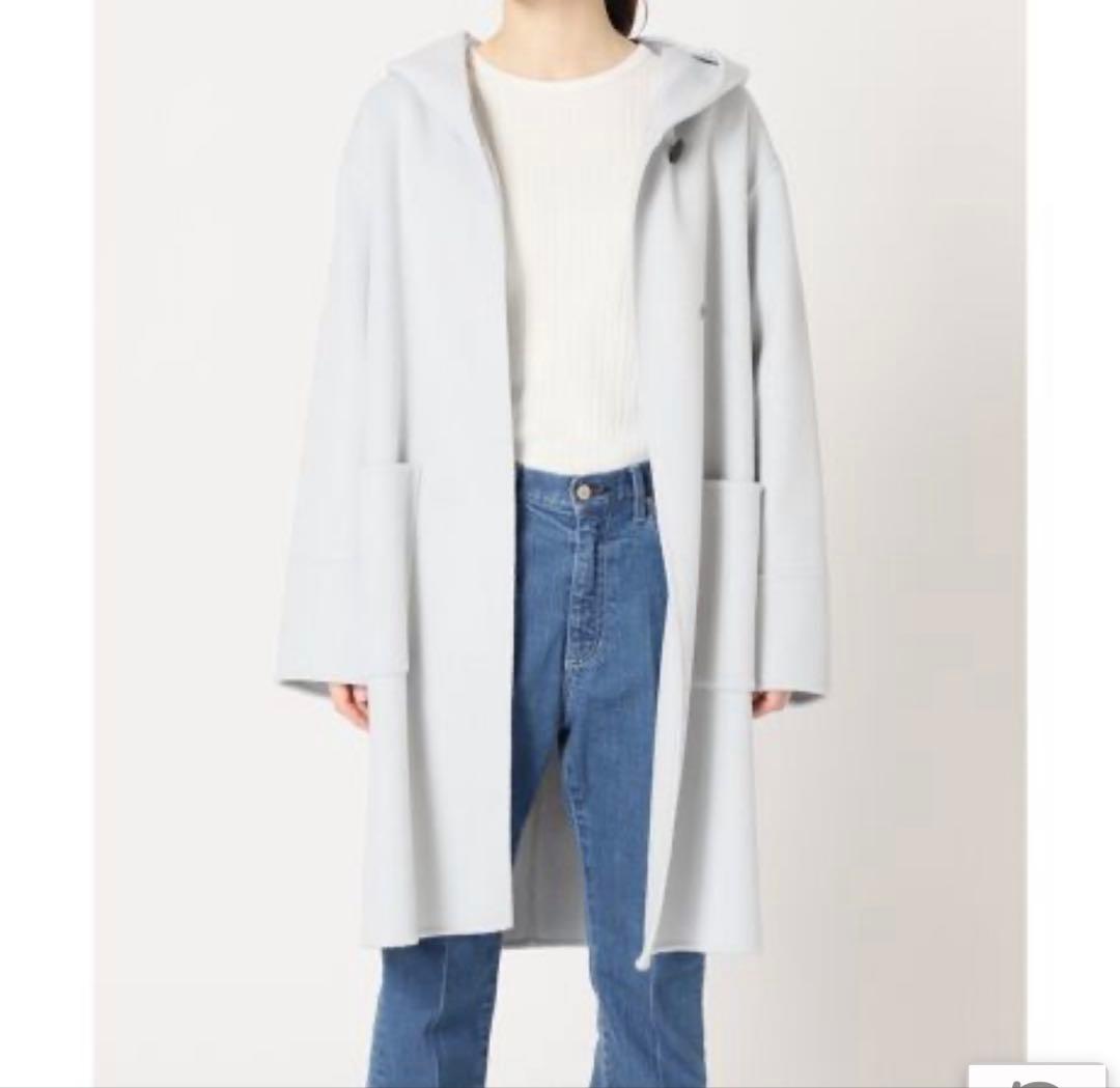 IÉNA スーパー160ダブルフェイスフードコート ブルー