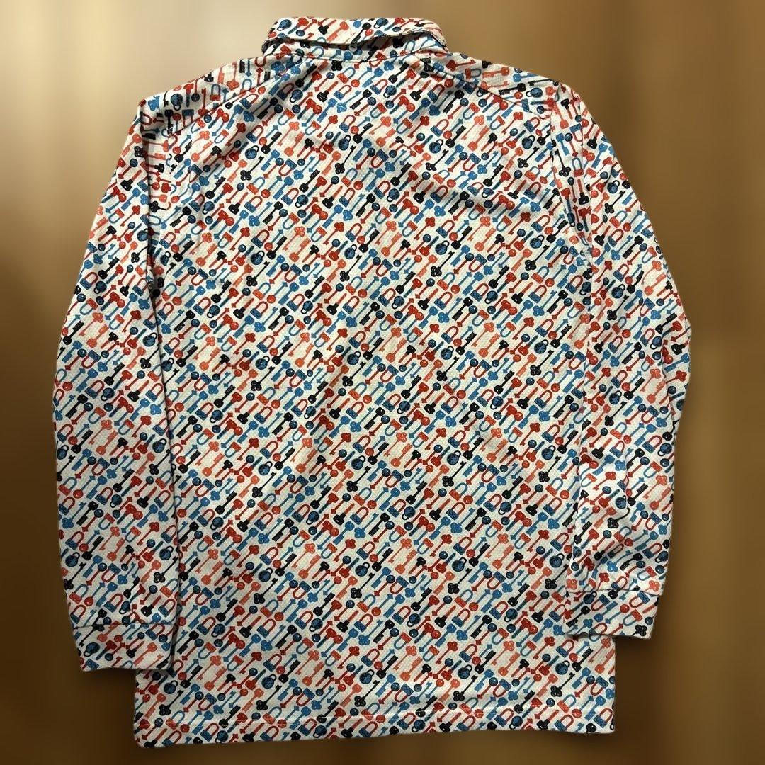 and per se アンパスィ 長袖ポロ 総柄 A9318MFX3 メンズ