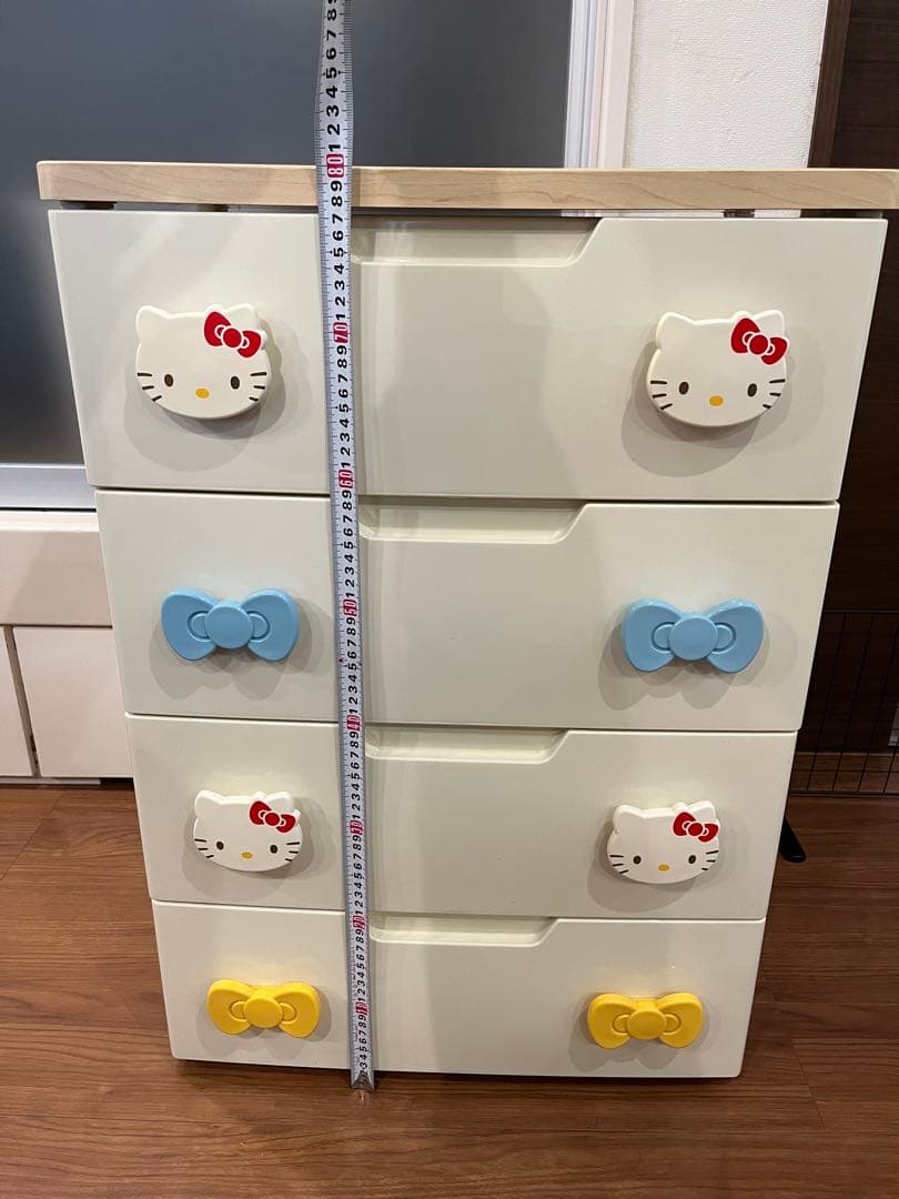 ハローキティ 4段引き出し収納タンス