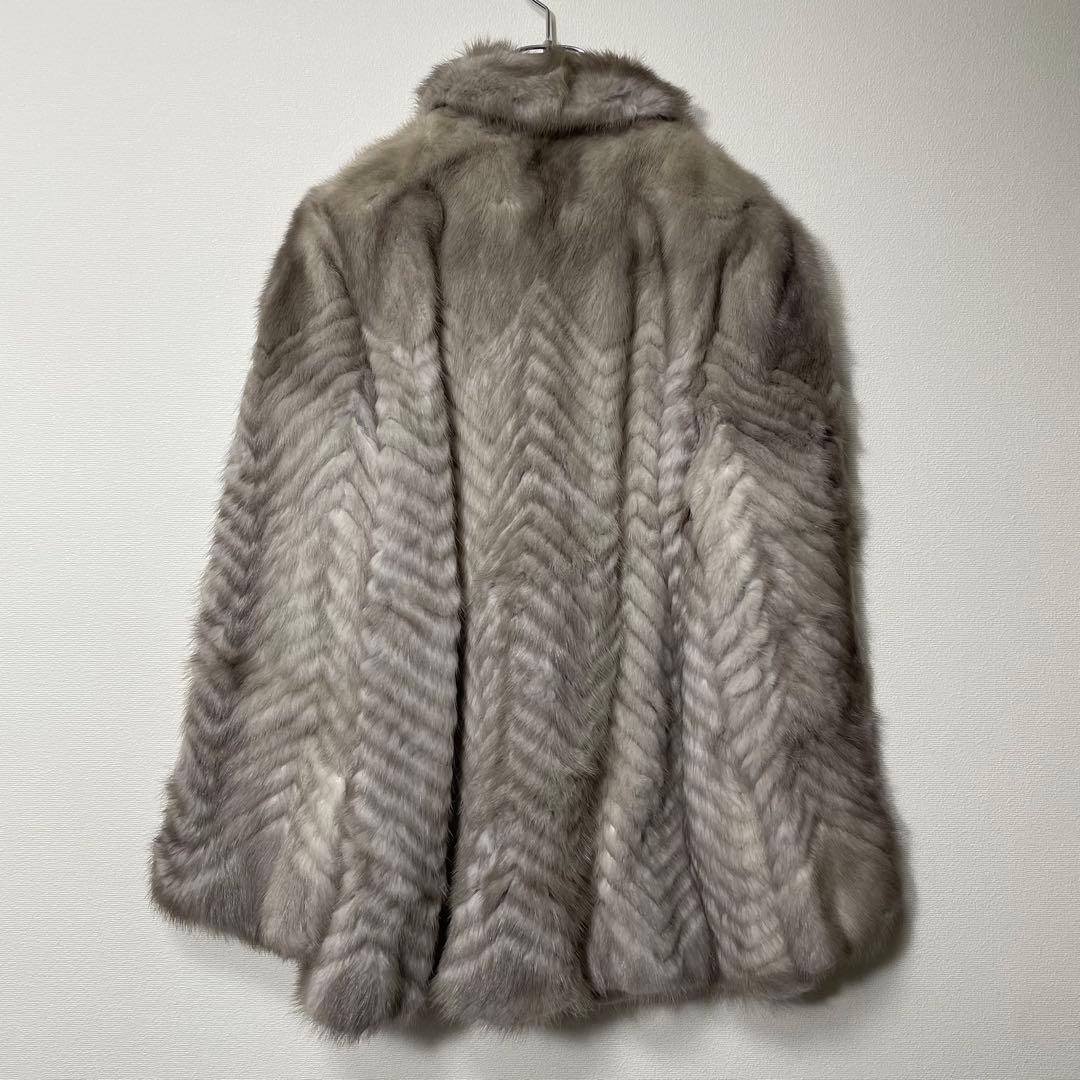 サガミンク リアルファーコート ジャケット サファイアミンク 銀タグ