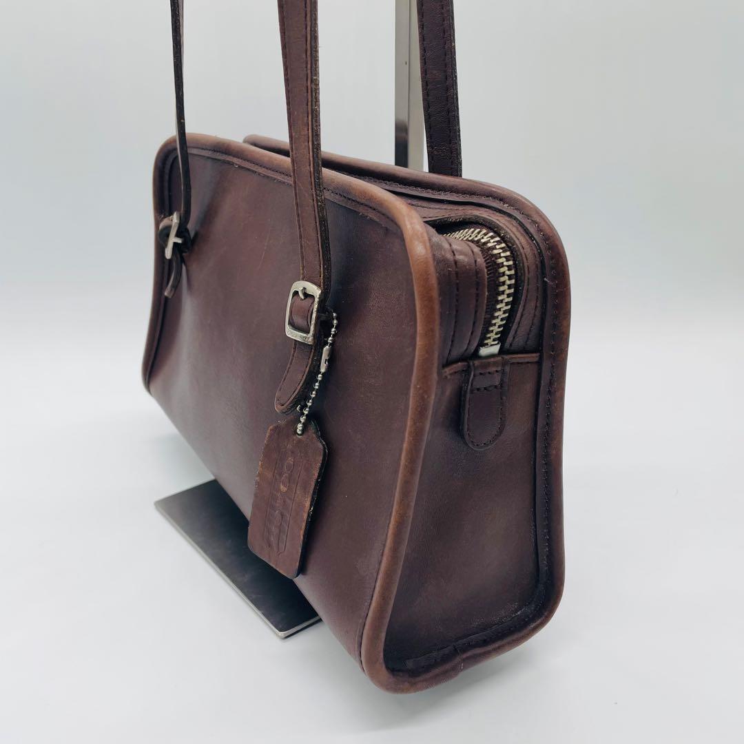 オールドコーチ　ショルダーバッグ　 希少9051 USA製 ブラウン