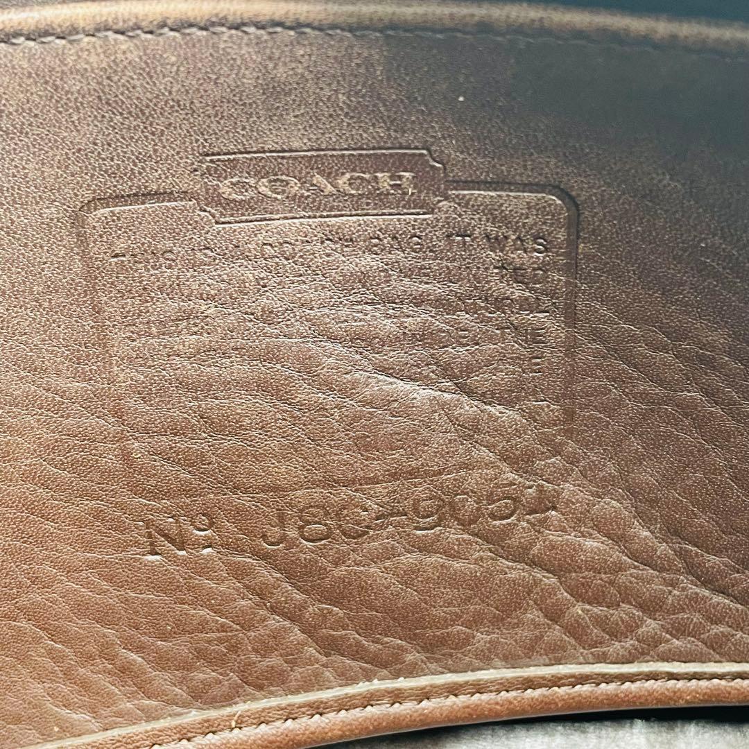 オールドコーチ　ショルダーバッグ　 希少9051 USA製 ブラウン