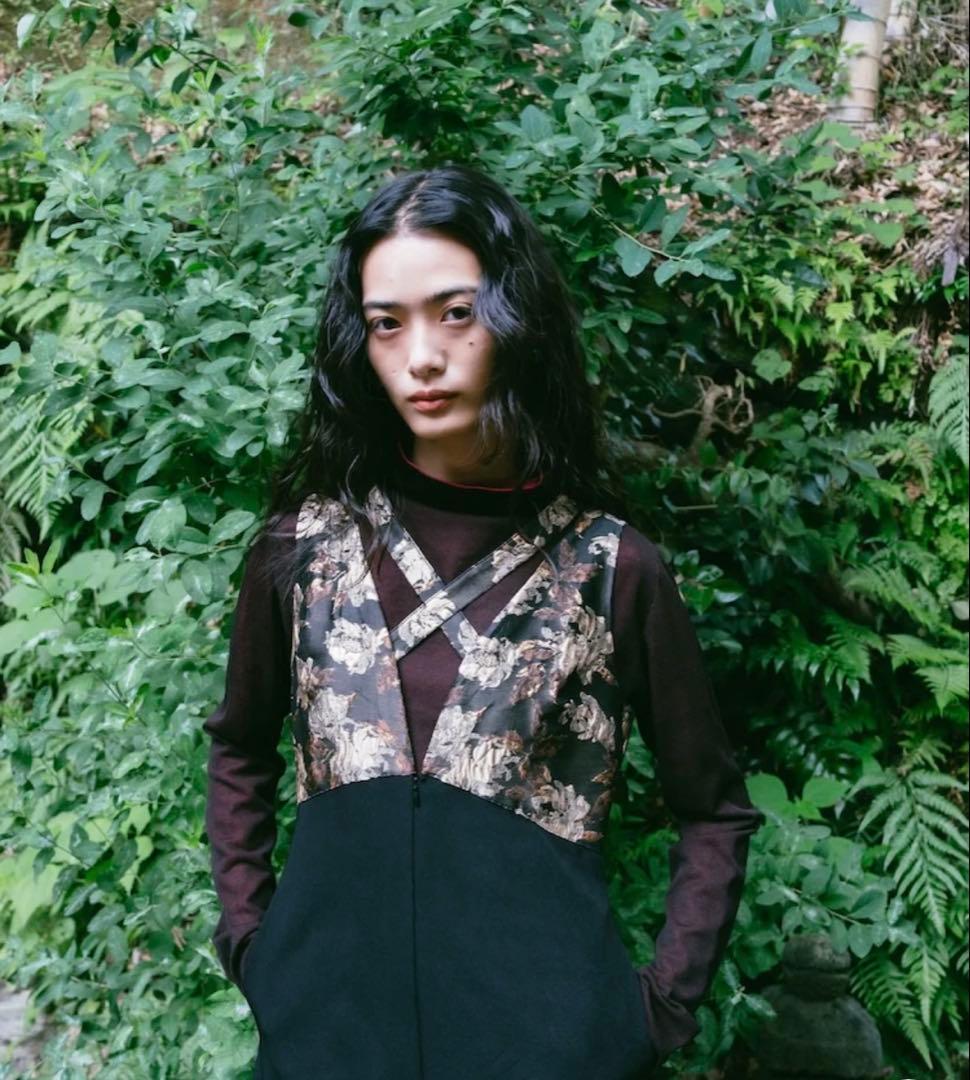 サロペット・オーバーオール・オールインワン Cross Neck Jacquard Jumpsuits