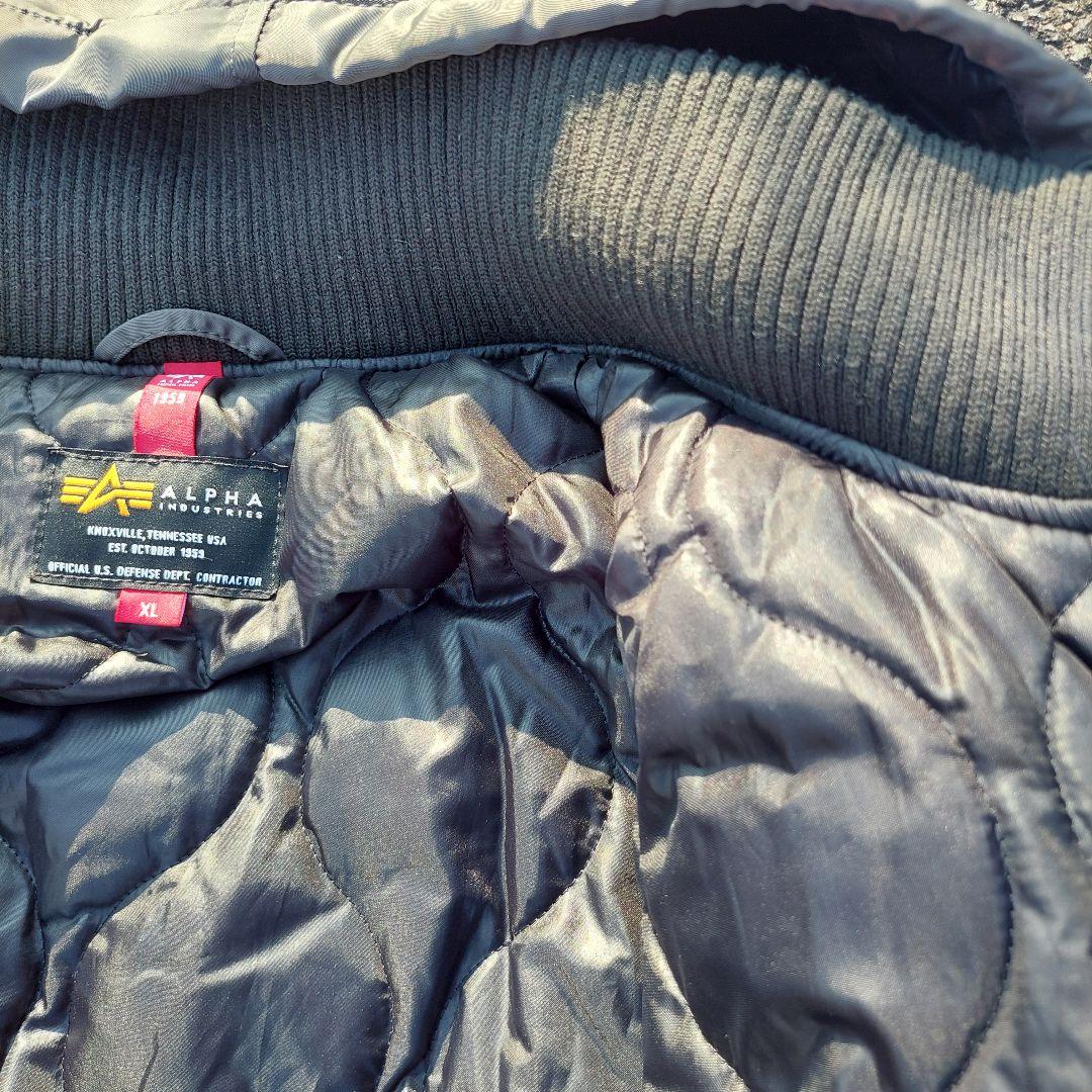 【美品】アルファインダストリーズ フライトジャケット MA-1 XL ミリタリー