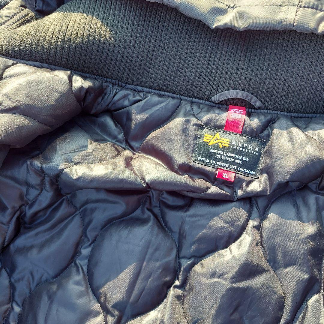 【美品】アルファインダストリーズ フライトジャケット MA-1 XL ミリタリー
