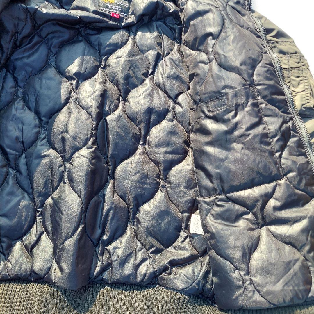 【美品】アルファインダストリーズ フライトジャケット MA-1 XL ミリタリー