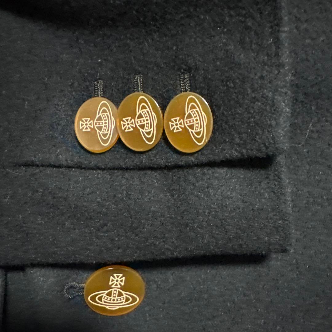 Vivienne Westwood MANミントカラーコート ブラック48