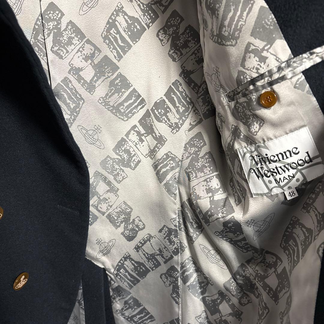 Vivienne Westwood MANミントカラーコート ブラック48