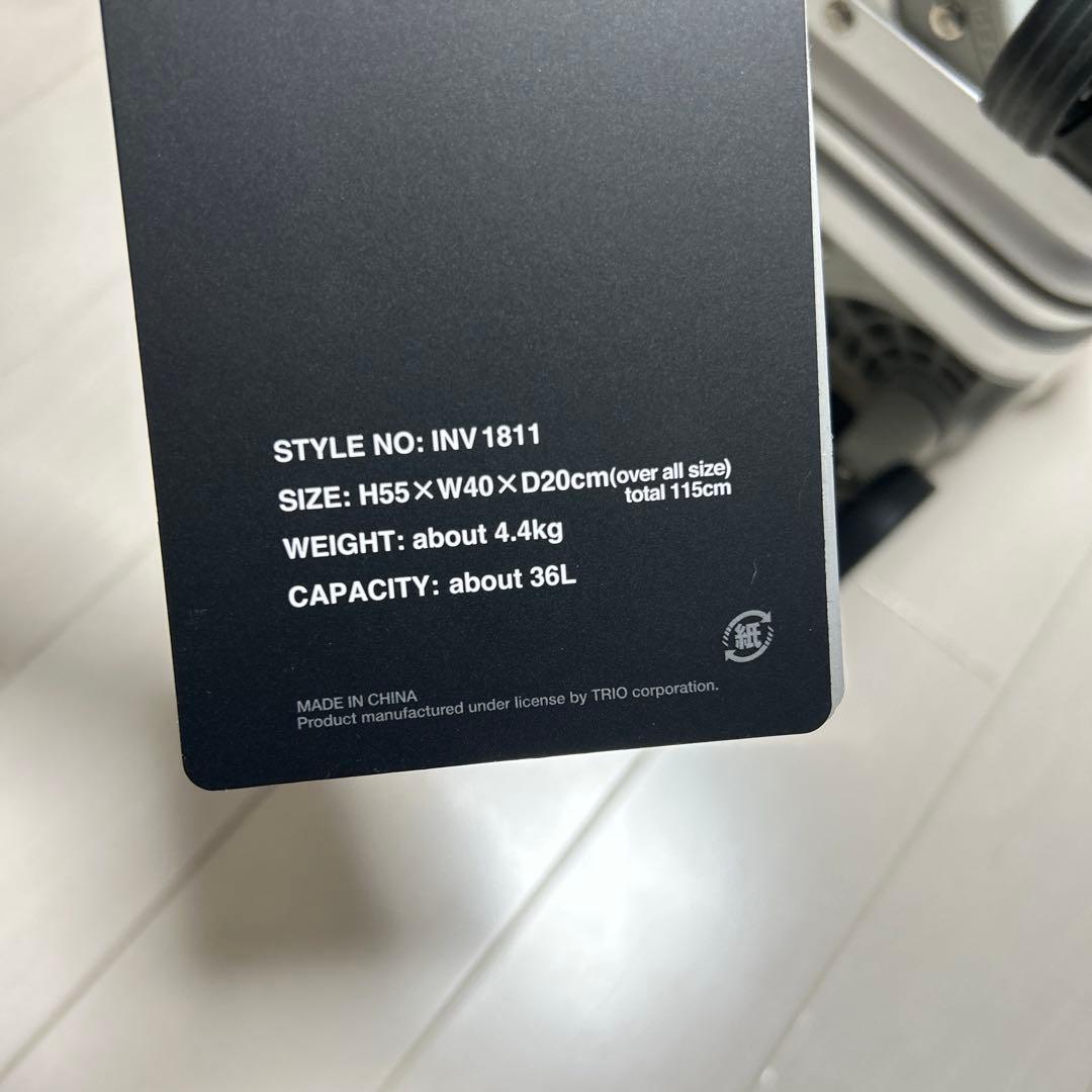 INNOVATOR アルミ 36L スーツケース シルバー