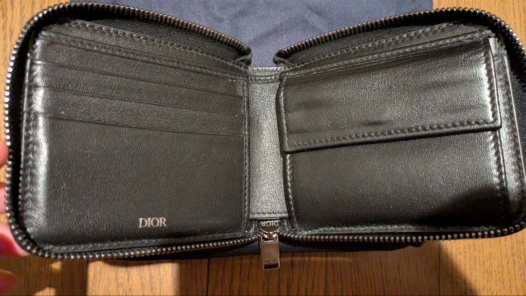 DIOR　ジップウォレット オブリーク ジャカード