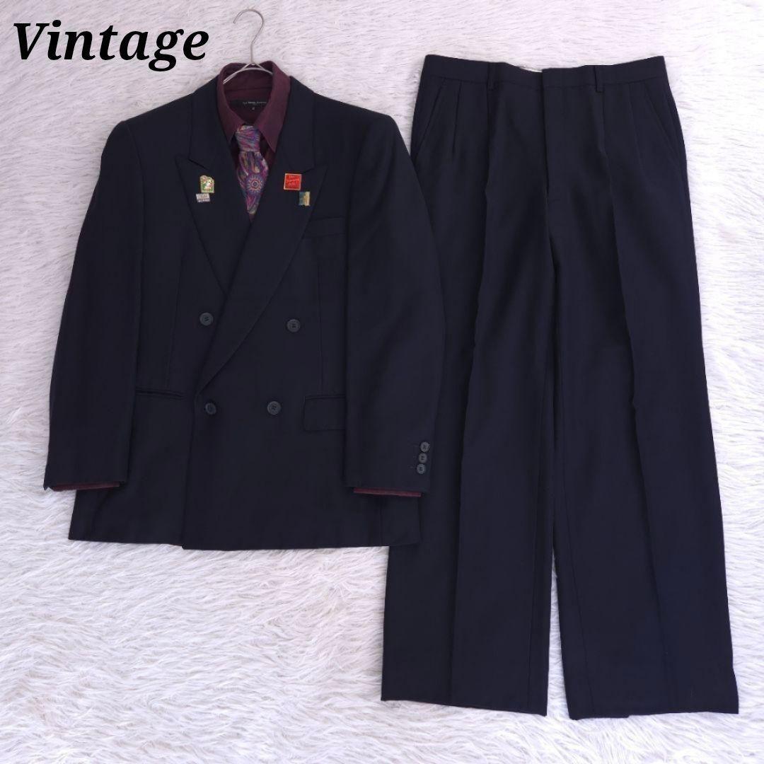 あいうーえお80-90s スーツ ダブル セットアップ ヴィンテージ