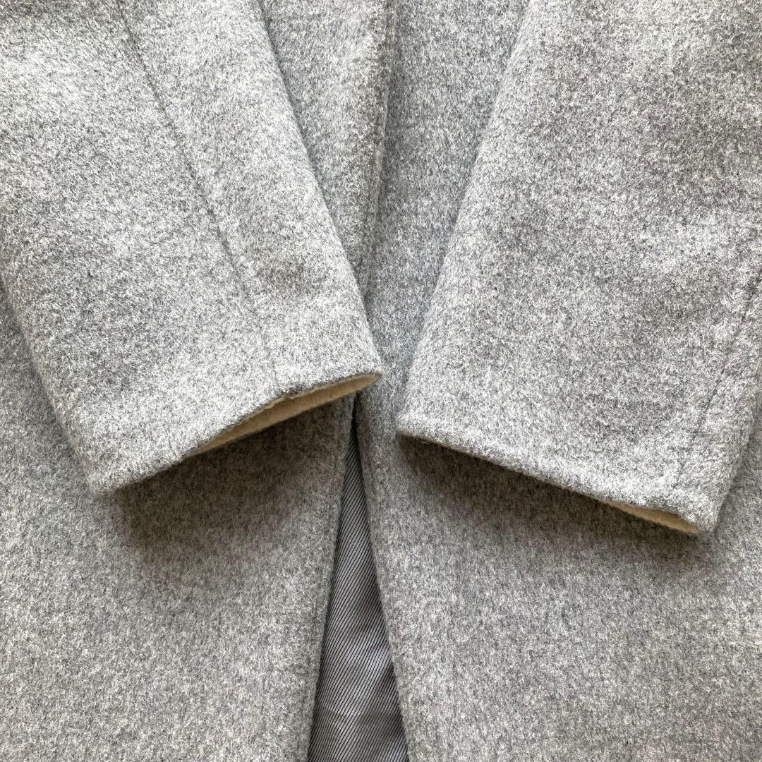 美品　エンフォルド　チェスターコート　保管袋付　グレー　ウール　ロングコート