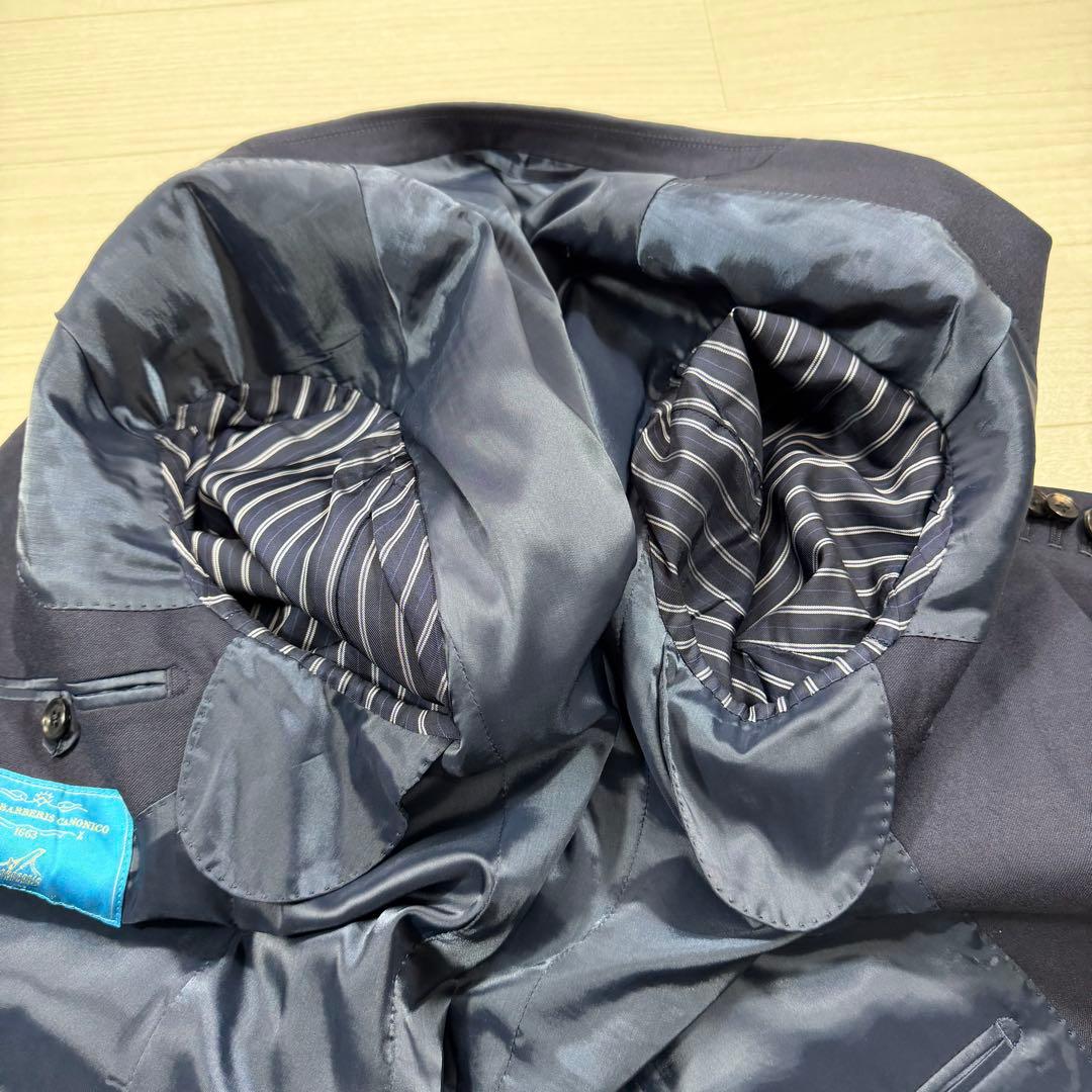 極美品 ユニバーサルランゲージ カノニコ 本切羽 ネイビー セットアップ L