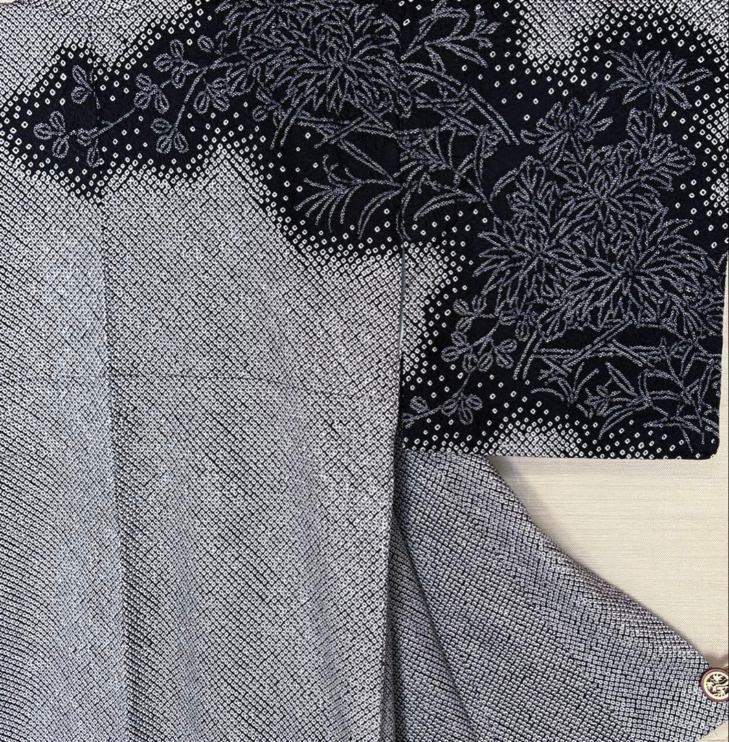 総絞り　訪問着　身丈167　ゆったりサイズ