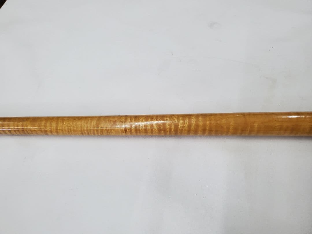 カーリーメープル　虎杢　トラ目　キュー　杖　材木　極トラ目