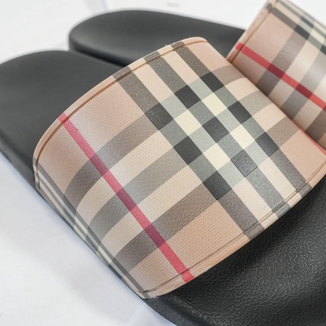 ☆極美品☆ 現行 バーバリー スライド サンダル ノバチェック 40サイズ