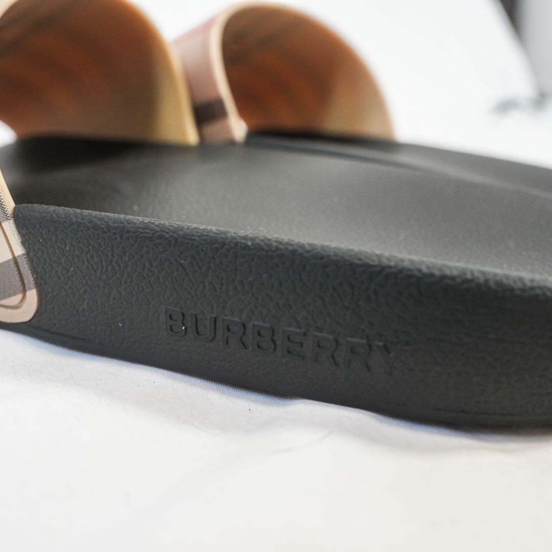 ☆極美品☆ 現行 バーバリー スライド サンダル ノバチェック 40サイズ