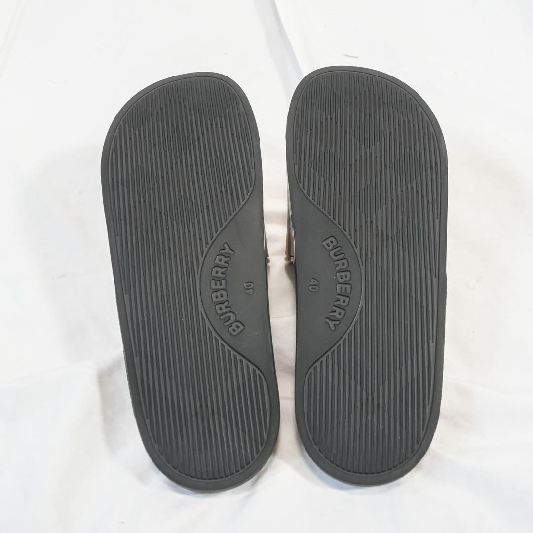 ☆極美品☆ 現行 バーバリー スライド サンダル ノバチェック 40サイズ