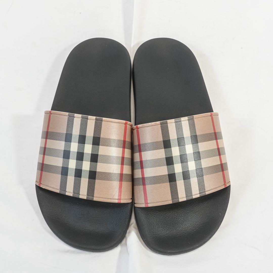 ☆極美品☆ 現行 バーバリー スライド サンダル ノバチェック 40サイズ