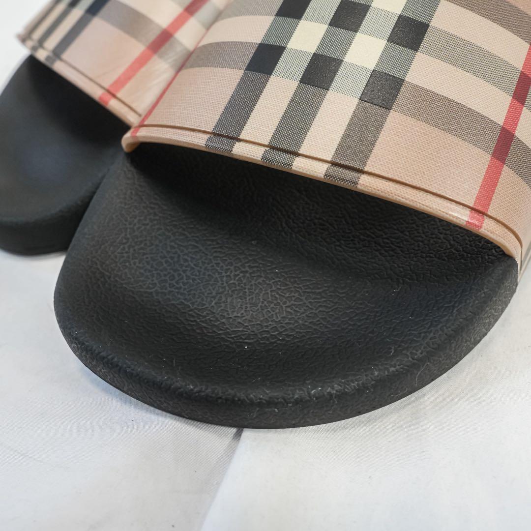 ☆極美品☆ 現行 バーバリー スライド サンダル ノバチェック 40サイズ