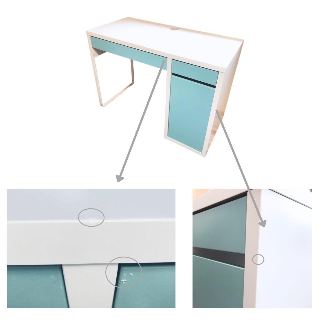 【IKEAミッケデスク】ターコイズ