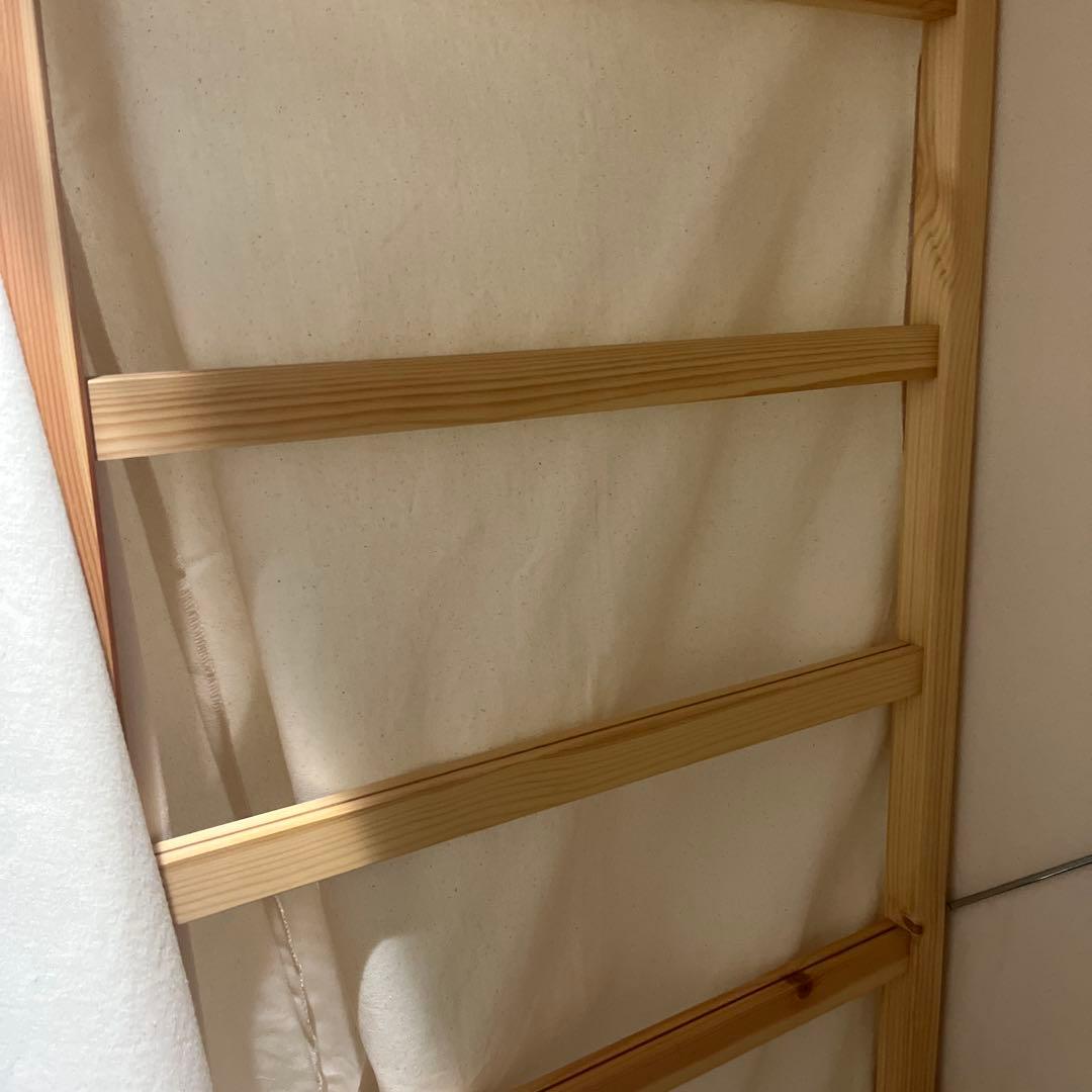【送料無料】パイン材　ワードローブ　カバー付