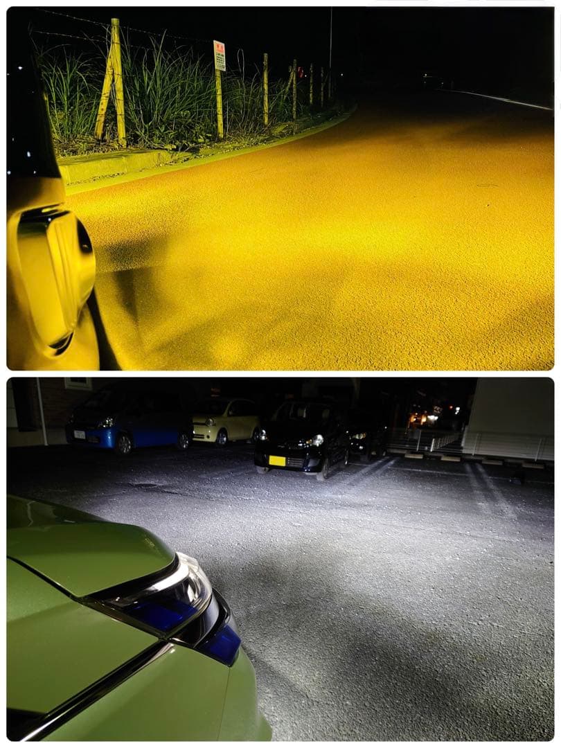 爆光26000lm!! H8/H11/H16 イエロー2色切り替えフォグランプ!