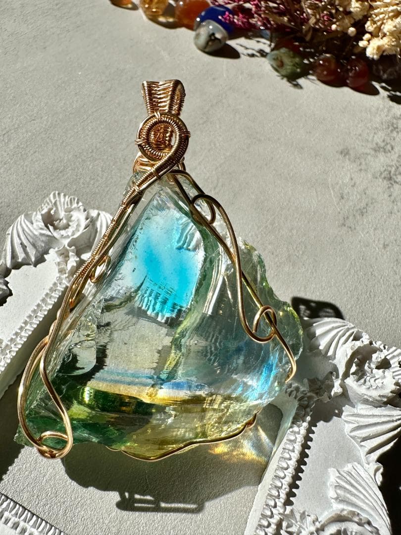 アンダラクリスタル イエロー　グリーン ★A84★