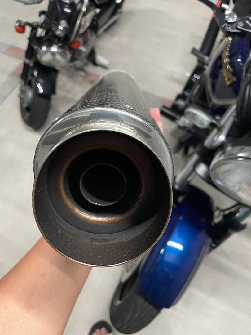 zrx400 WR'S カーボンファイバー マフラー JMCA認証