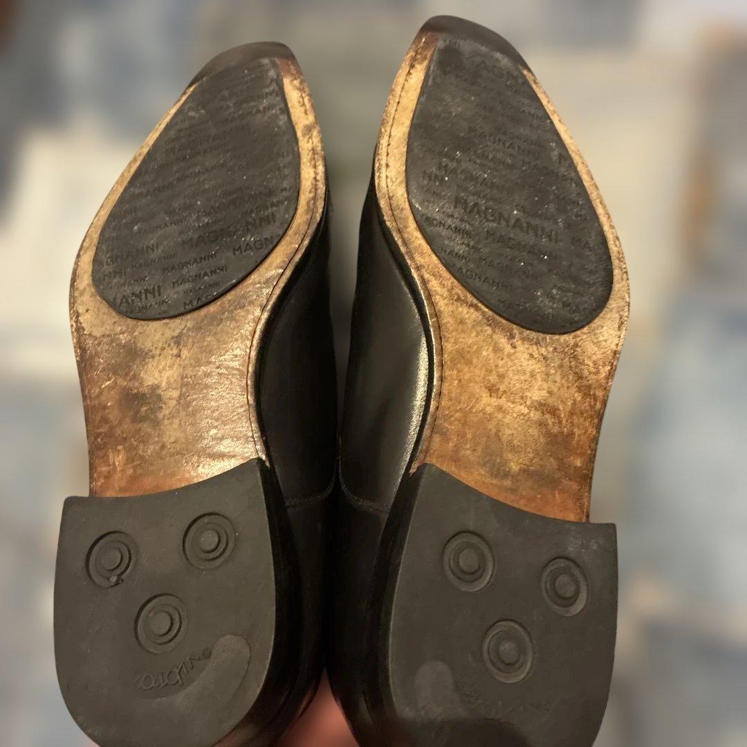 MAGNANNI マグナーニ【27.5】本革 革靴 ストレートチップ ブラック