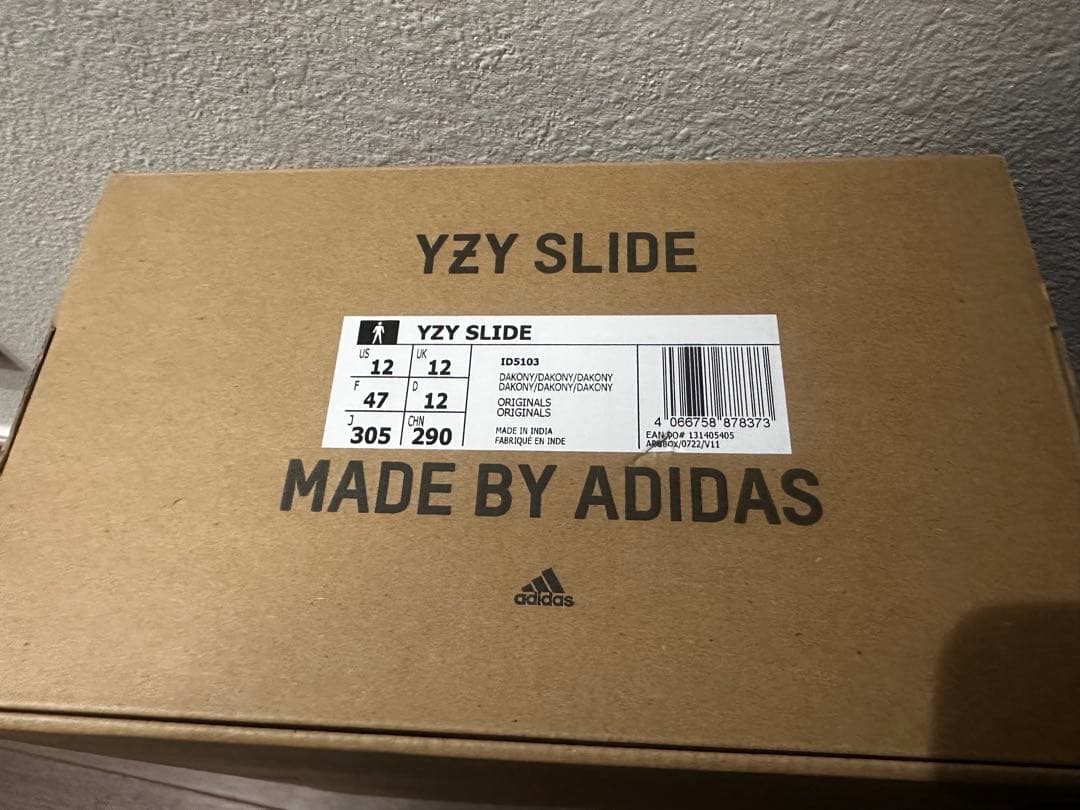 ひ*ー様 adidas YZY Yeezy Slide Dark Onyx