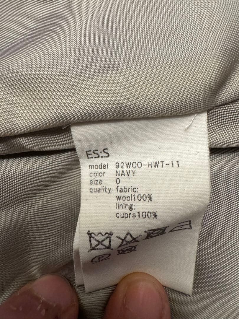 ES:S ネイビー トレンチコート サイズ0