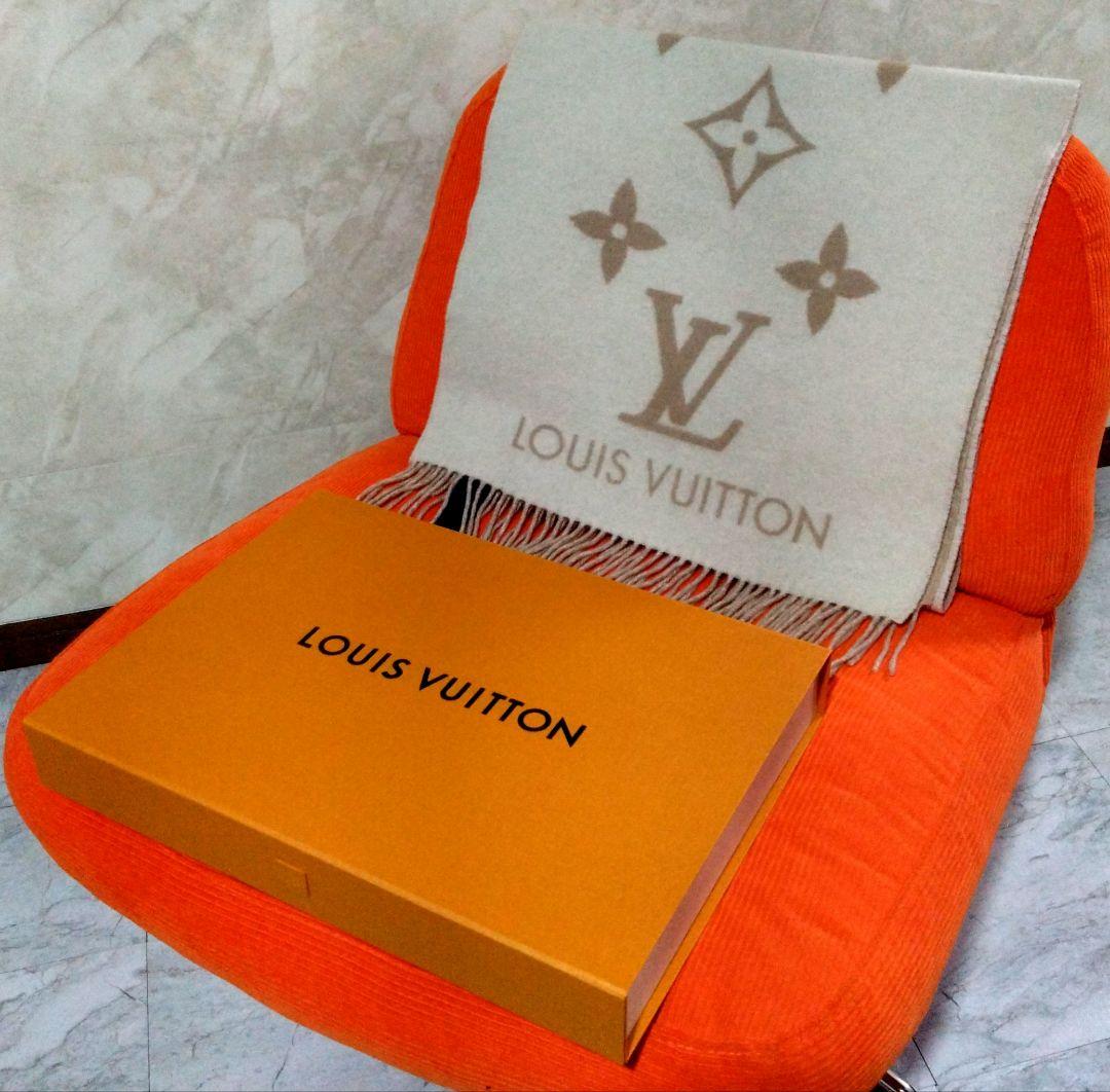 【美品】箱付き　ルイヴィトン　エシャルプ・レイキャビック　マフラー　カシミヤ
