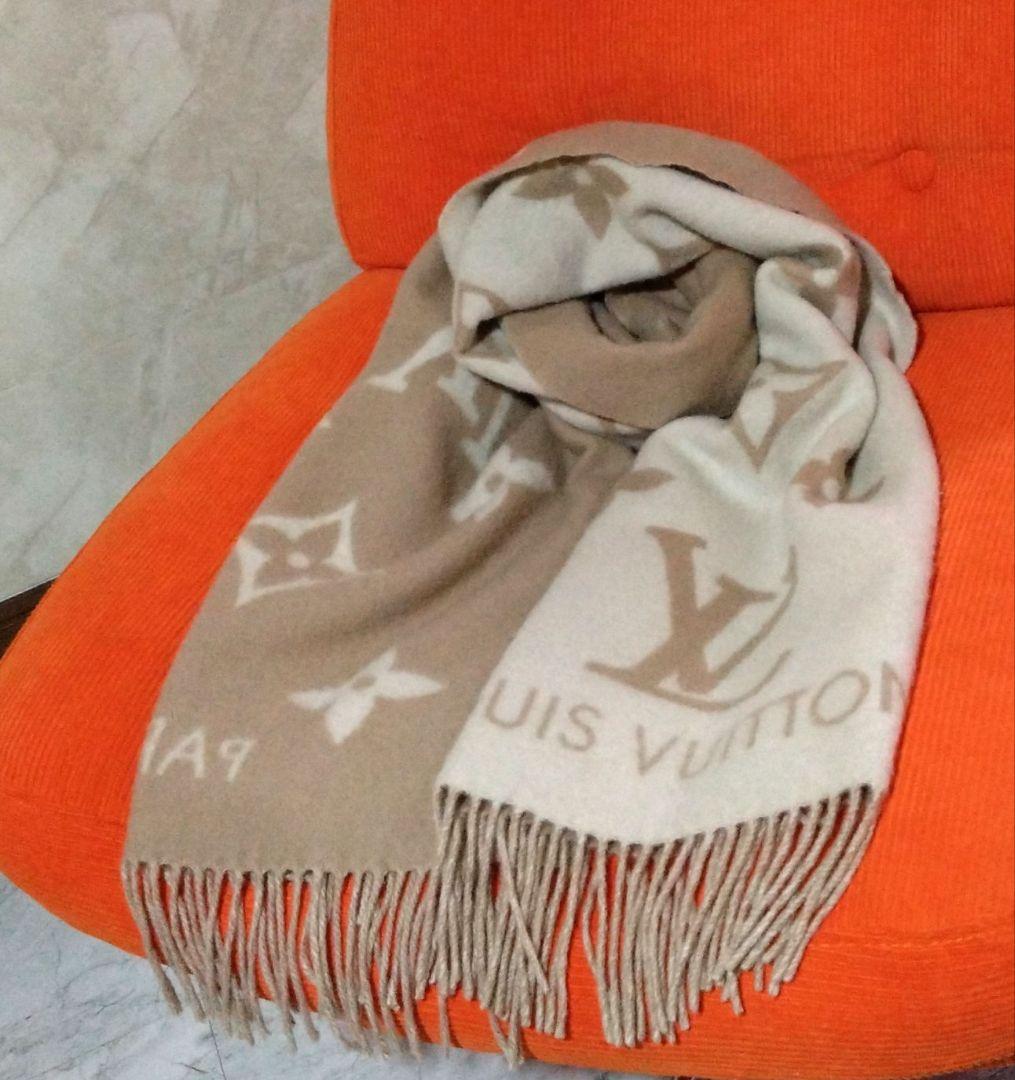 【美品】箱付き　ルイヴィトン　エシャルプ・レイキャビック　マフラー　カシミヤ
