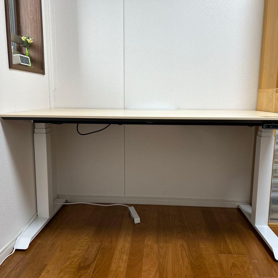 コクヨ 電動昇降デスク シークエンス 幅135 ホワイト パソコンデスク