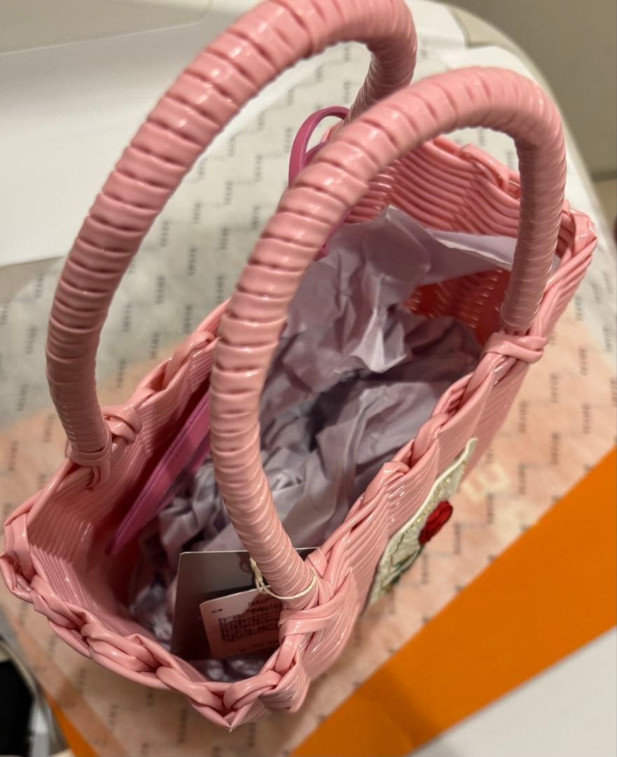 RURU MARY'S ルルメリー 手刺繍のプチかごバッグ