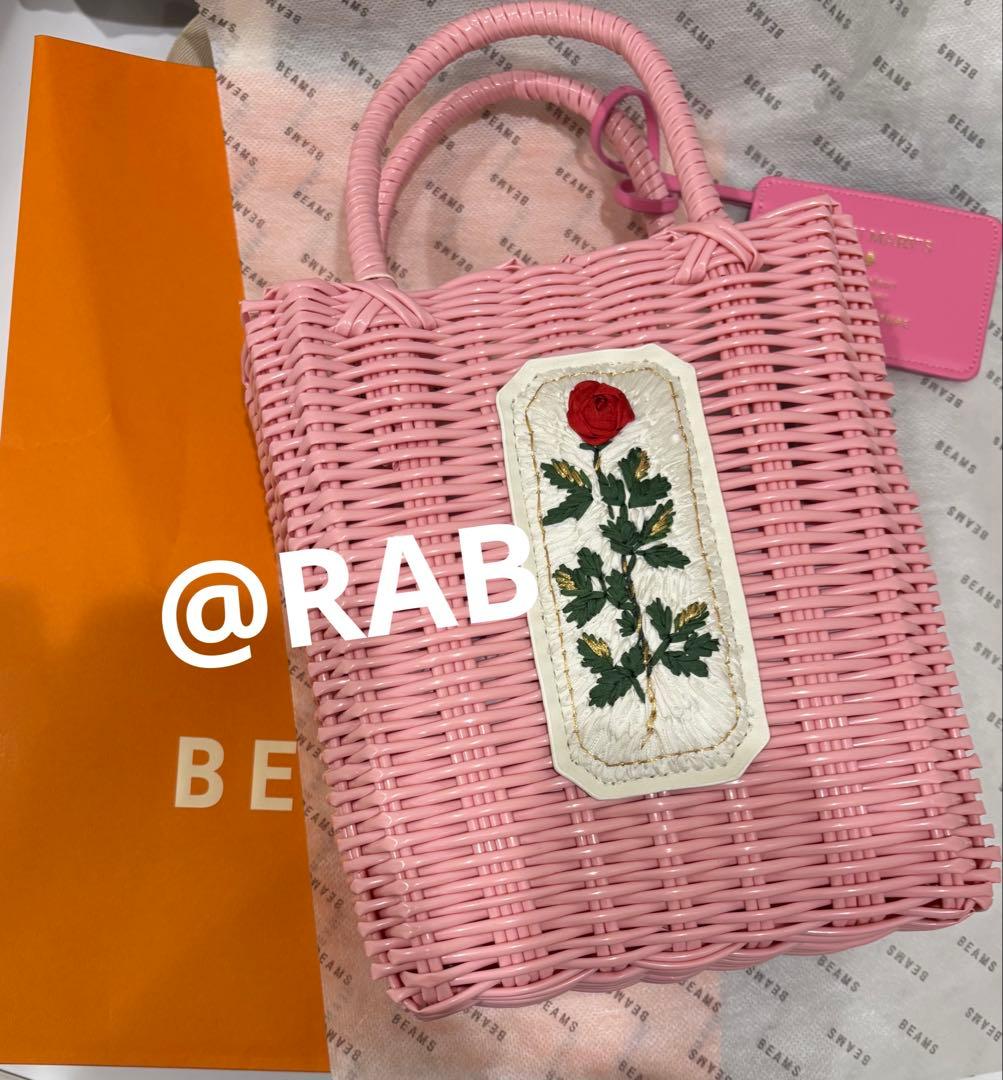 RURU MARY'S ルルメリー 手刺繍のプチかごバッグ