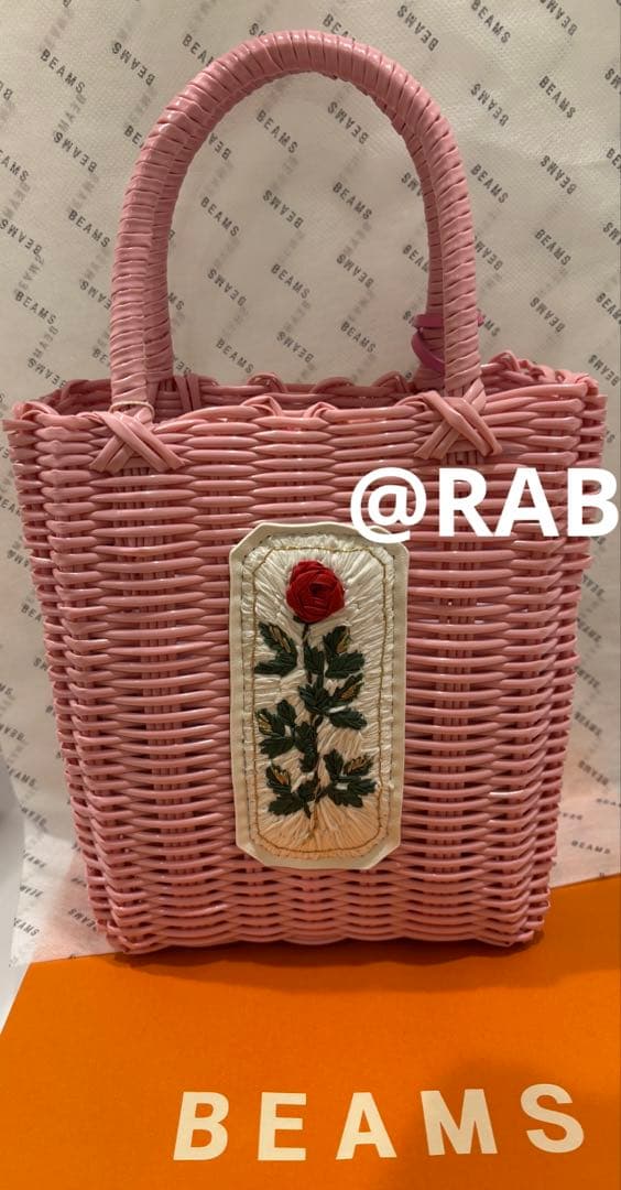 RURU MARY'S ルルメリー 手刺繍のプチかごバッグ