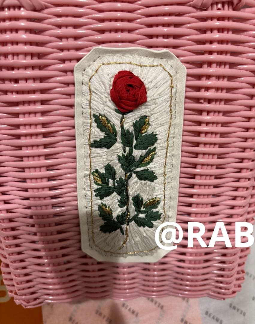 RURU MARY'S ルルメリー 手刺繍のプチかごバッグ