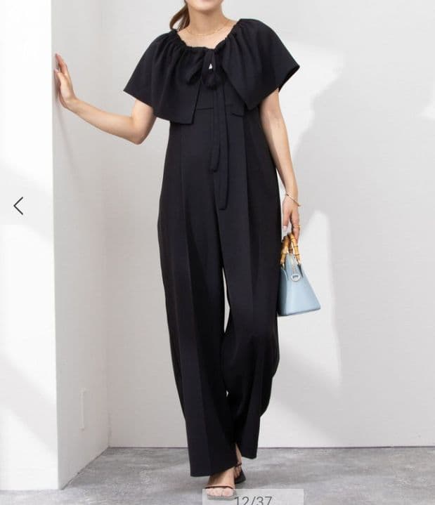 NOLLEY'S　ウォッシャブルラッフルパーツ付きオールインワン