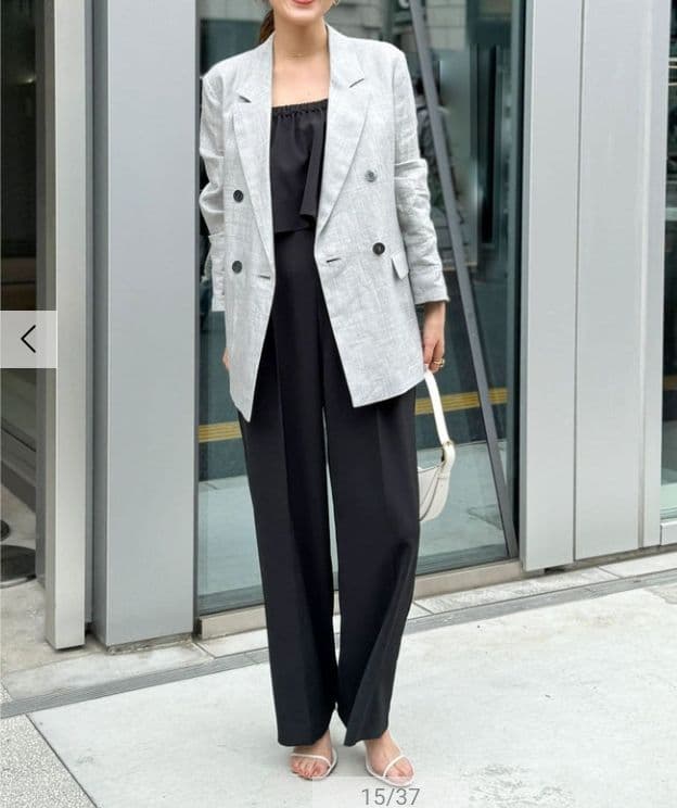 NOLLEY'S　ウォッシャブルラッフルパーツ付きオールインワン