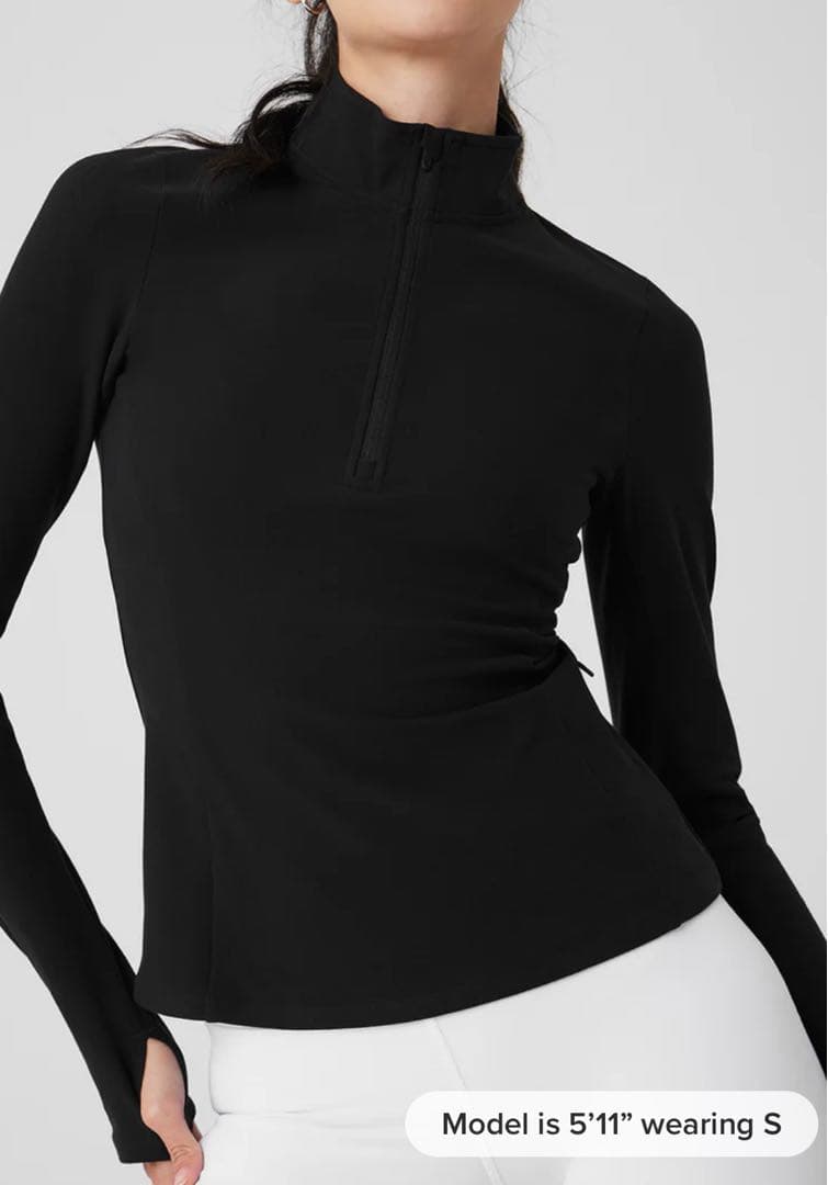 ヨガ・ピラティス alo Alosoft 1/2 Zip Rapid Pullover