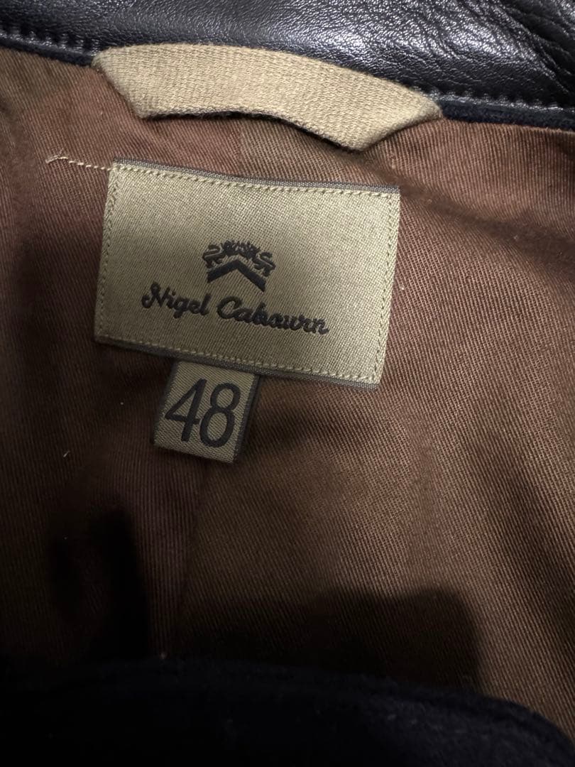 【ナイジェル・ケーボン】Nigel Cabourn ネイビー ピーコート 48